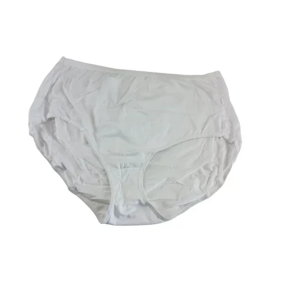 Women's Briefs Underwear Panties Hanes White 3-Pair 100% Cotton Sz.11/4XL - Picture 3 of 4